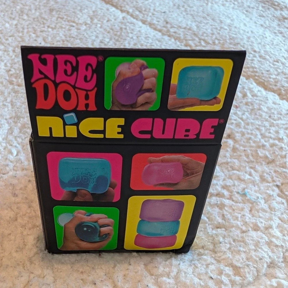 Schylling NeeDoh Nice Cube Kids OS Purple New Sensory Fidget Stress Toy